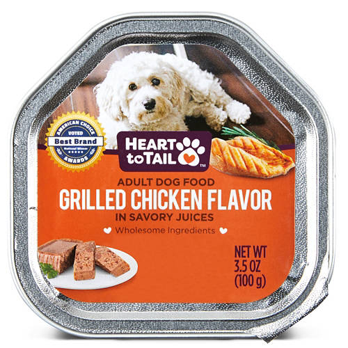 Heart to Tail Grilled Chicken Dog Entree, 3.5 oz